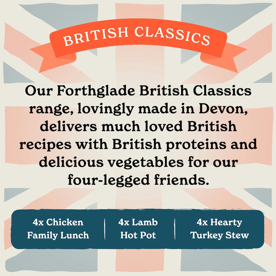 image 1 of British Classics Turkey Stew Wet Dog Food (18x395g)
