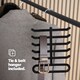 image 7 of 50pc Velvet Hangers Black