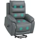 image 1 of HOMCOM Power Lift Recliner Chair Reclining Armchair for Living Room, Grey Grey