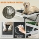 image 6 of PawHut Portable Elevated Dog Bed with Removable Canopy, 92 x 75 x 89 cm Grey | M
