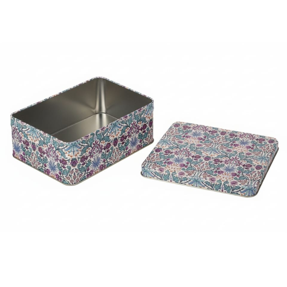 image 1 of Elite Tins Arts & Crafts - Hyacinth Deep rectangular