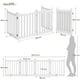 image 3 of Yaheetech 4-Panel Pet Puppy Fence, 50 × 60.5 cm White