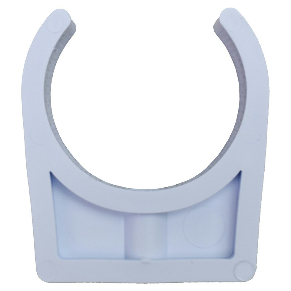 image 1 of Plastica 2in Pipe Clip White Pack of 25