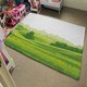 image 4 of countryside landscape illustration (Rug) Green | L