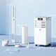 image 7 of HOMCOM 7000 BTU Mobile Air Conditioner Indoor Portable AC Unit, White