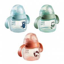 Tommee Tippee Transition Training Cup Bottles 150ml 3 Pack | Baby Sippy Cups with Soft Silicone Spout & Handles | Spill-Proof Weaning Cups 4+ Months