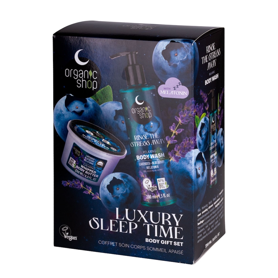 image 1 of Organic Shop Luxury Sleep Time Body Gift Set 250ml/280ml