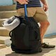 image 1 of Mountain Warehouse Voyager 50L Wheelie Rucksack Robust Wheels Multiple Pockets Black