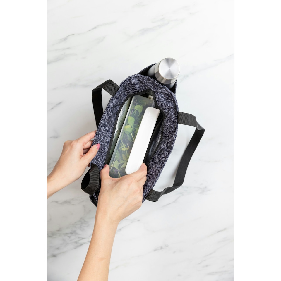image 1 of Built Insulated Lunch Bag Tote Shoulder Strap Blue