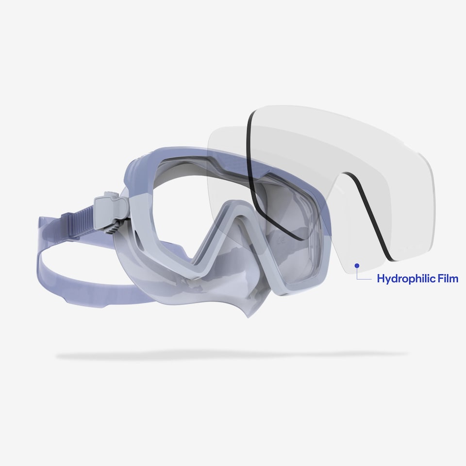 image 1 of Decathlon Anti-Fog Diving Mask 100 With Silicone Strap