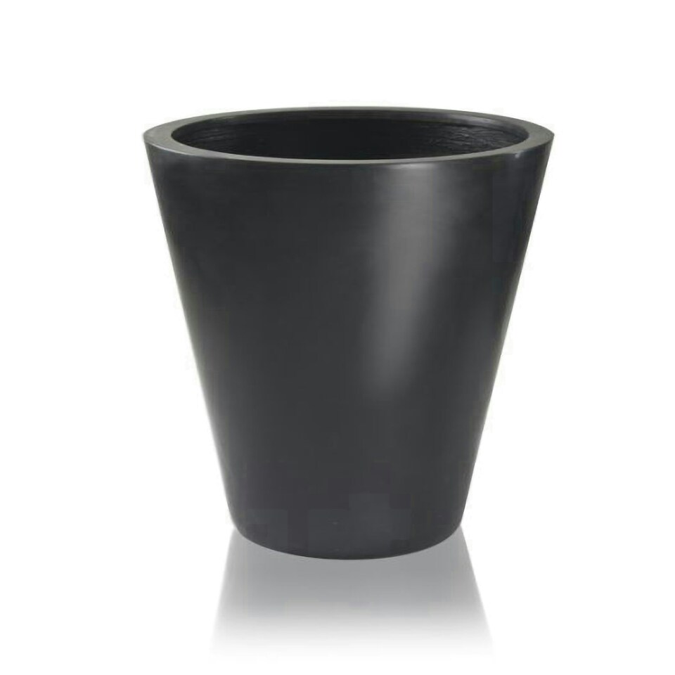 image 1 of Primrose Polystone Calgary Black Tall Indoor Outdoor Garden Planter 69cm