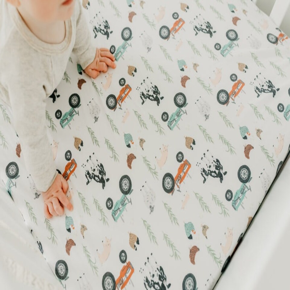 image 1 of Copper Pearl Premium Elasticised Cot Sheet Jo