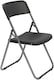 image 3 of Garden Gear Rattan Effect Folding Bistro Set Plastic Wood Effect Table