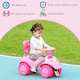 image 7 of AIYAPLAY Ride on Car, Push Along Toy, Toddler Car Foot to Floor with Under Seat Storage, Anti-Over-Backwards Device, Horn, Music, Light, for 18-36 Months, Pink