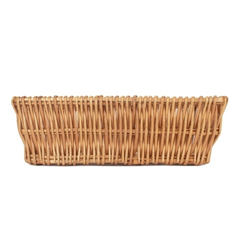image 1 of Jumbo Wicker Packaging Wicker Tray Brown | Brown