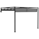 image 1 of Outsunny 3 x 4m Wall Mounted Pergola with Retractable Roof, Dark Grey