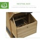 image 5 of PawHut Chicken Coop Hen Cage Small Animal Hutch Nesting Box Outdoor Run Natural