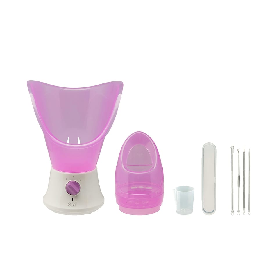 image 1 of Sensio Spa Facial Steamer & Nasal Inhaler with Aromatherapy Pod & 4 Piece Beauty Tools Set, Unclogs Pores