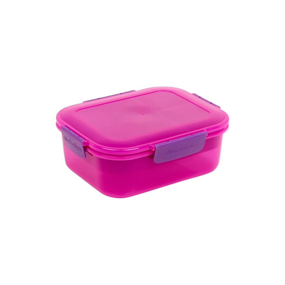 image 1 of 1.6L Airtight Plastic Lunch Boxes | Pink | 1
