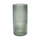 image 1 of Daphne Ribbed Vase - Glass - L15 x W15 x H23 cm - Sage Clear