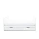 image 4 of Coleby Classic Cot Bed & Underdrawer - Convertible Cot, Birth to 4 Years, Adjustable Base & Teething Rails (White)