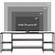 image 6 of HOMCOM TV Unit Cabinet for TVs up to 60Inches with Shelves Brown and Black