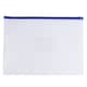 image 1 of Pack of 12 A3 Clear Zippy Bags with Blue Zip