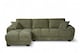 image 1 of Green Chenille Fabric 1C2 Corner Sofa JACK