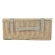 image 9 of Antique Wash Empty Picnic Basket with Pinewood Lid Brown | S