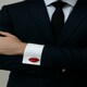 image 2 of Red Womens Lips Cufflinks - Onyx Art CK189