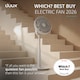 image 2 of Duux Whisper 3 Standing Fan with Remote Control | White | White