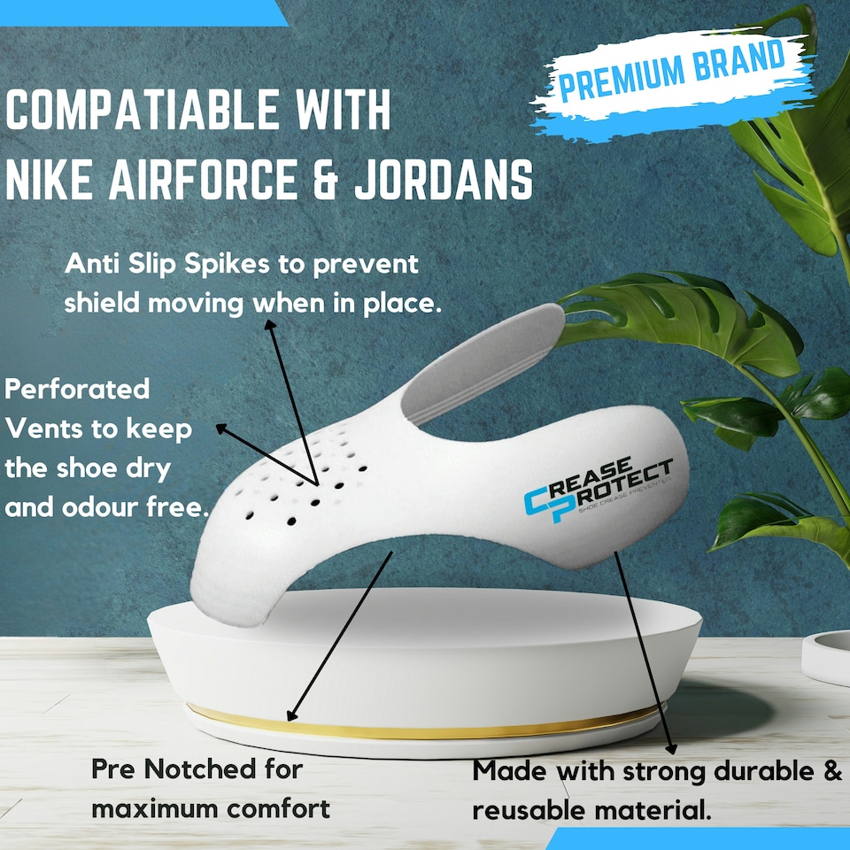 image 1 of Crease Protect Shield - The Ultimate Shoe Crease Protectors and Sneaker Shoe Shield (UK 3-6)