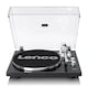 image 1 of LENCO LBT-215BK - Record player with Bluetooth and a metal platter, tonearm, and counterweight - Exclusive Piano Black finish