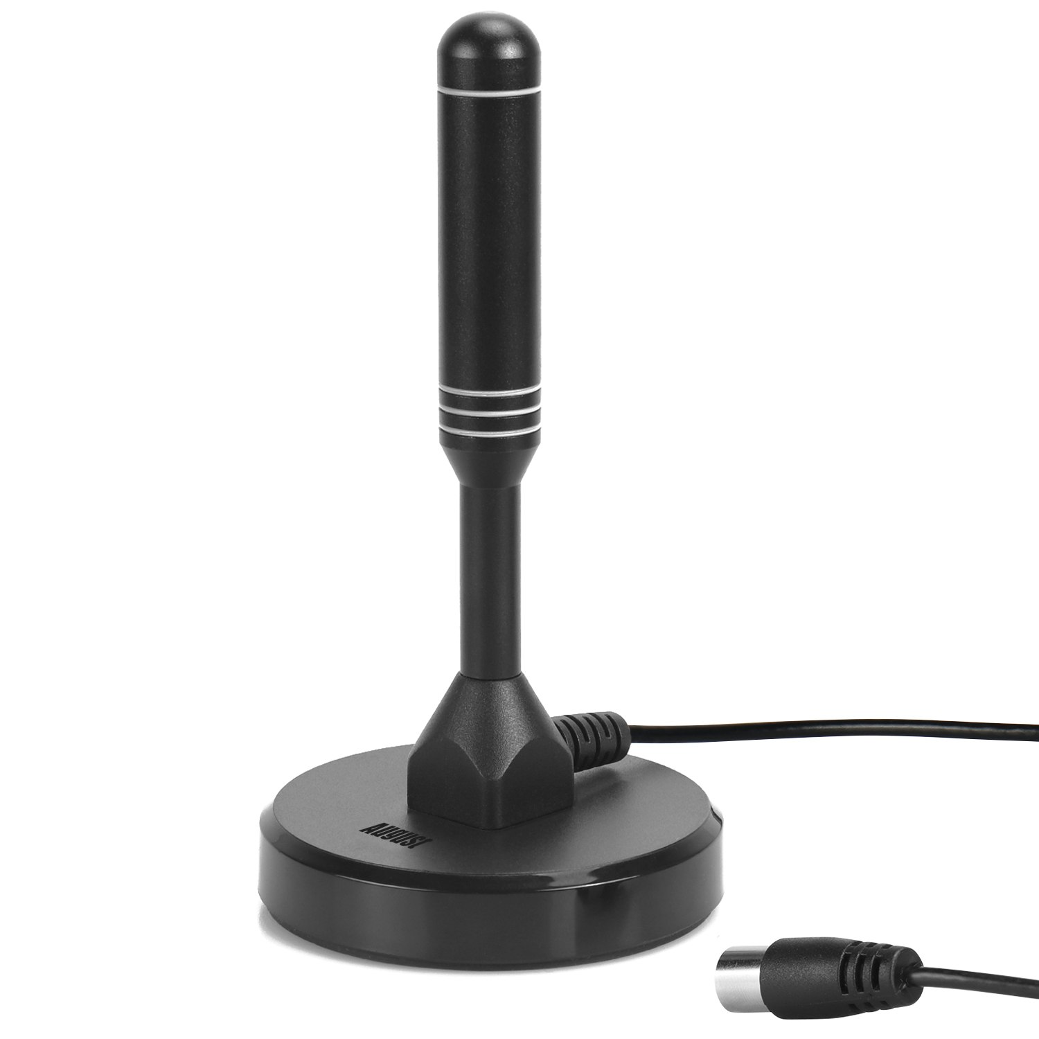 Antenna TV Interna Amplificata Con Base Magnetica – Ricezione 360° Fino A 500 Km, Supporta 4K/1080P, Per Canali Locali HD