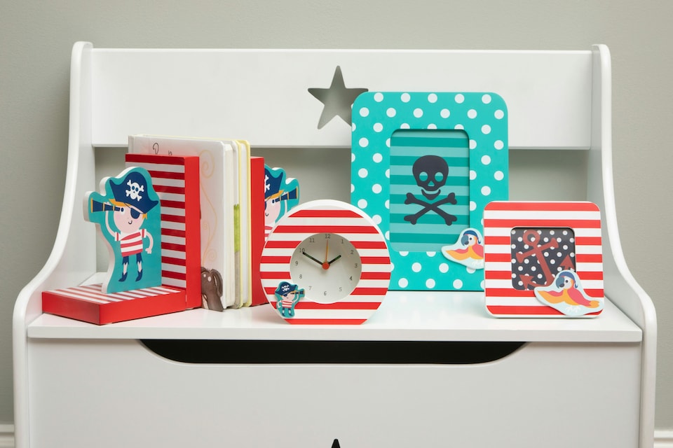 image 1 of Orsina Pirate Themed Photo Frame for Kids, Set of 2 Photo Frames with Playful Themes, Multi Photo Frames for Homes