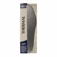 BIRCH Thermal Insoles One Size - Trim to Fit for Cold Weather Boots | Silver