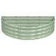 image 1 of Harbour Housewares Semicircular Galvanised Steel Raised Garden Bed - 120cm x 60cm - Green | Green | Green