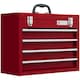 image 1 of DURHAND Lockable 2/3/4 Drawer Tool Chest w/ Ball Bearing Slide Drawer 