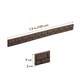image 3 of Recycled Rubber Garden Lawn Edging Ultra Curve Bricks - Brown - Pack of 14