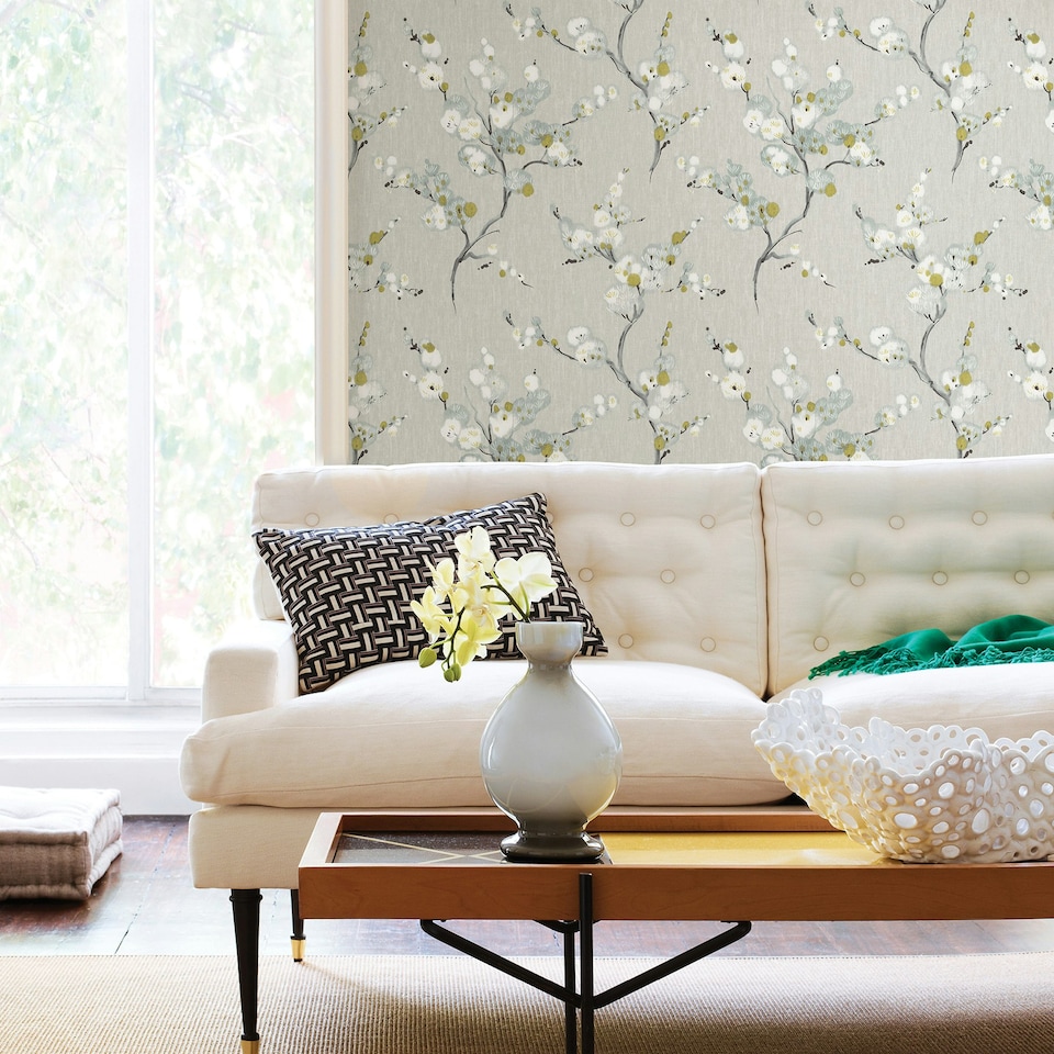 image 1 of NuWallpaper NU2679 Mirei Peel & Stick Wallpaper, Grey Multi