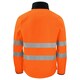 image 2 of Projob Mens Hi-Vis Soft Shell Jacket - Orange/Black - M
