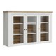 image 1 of Celesto 3 Door Display Top Unit in White and Oak