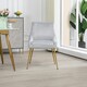 image 2 of Set of 2 Lograto Velvet Dining Chairs - Silver