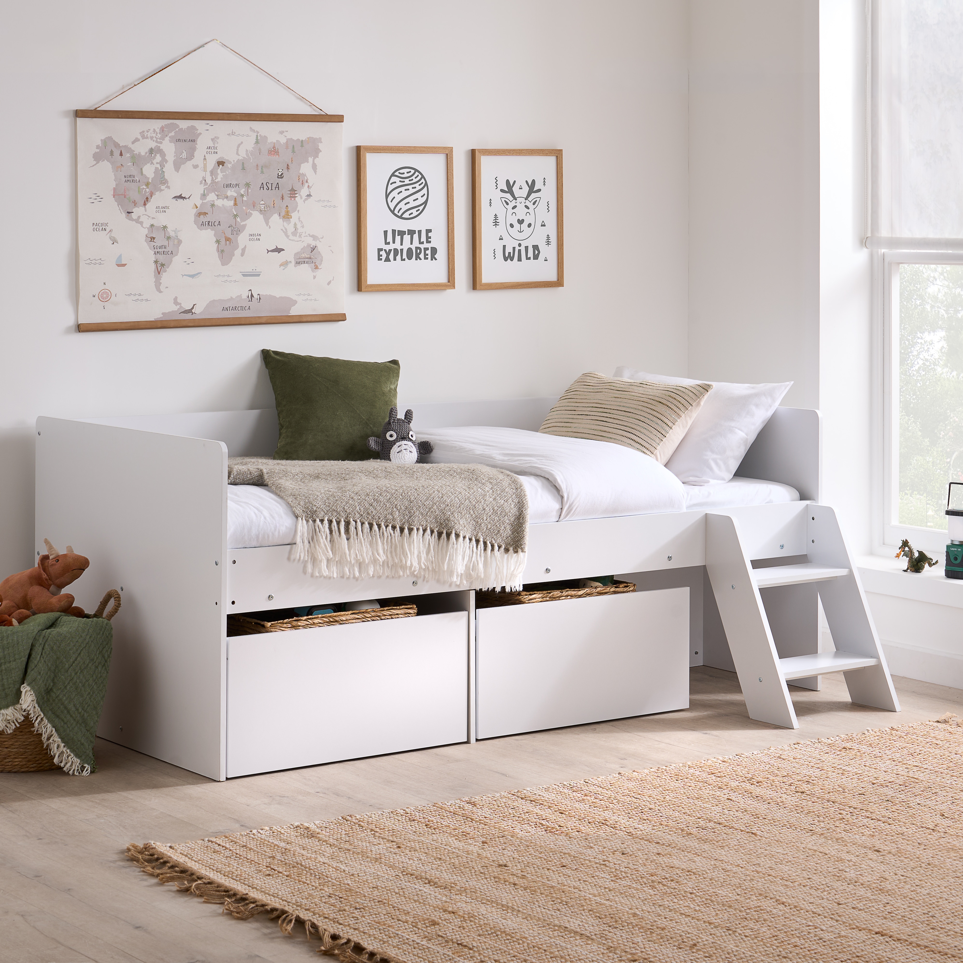 Birlea Poppy Cabin Bed White, White