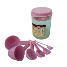 Plastic 8 Piece Measuring Jug Spoon Spoons Cup Cups Set for Baking Cooking