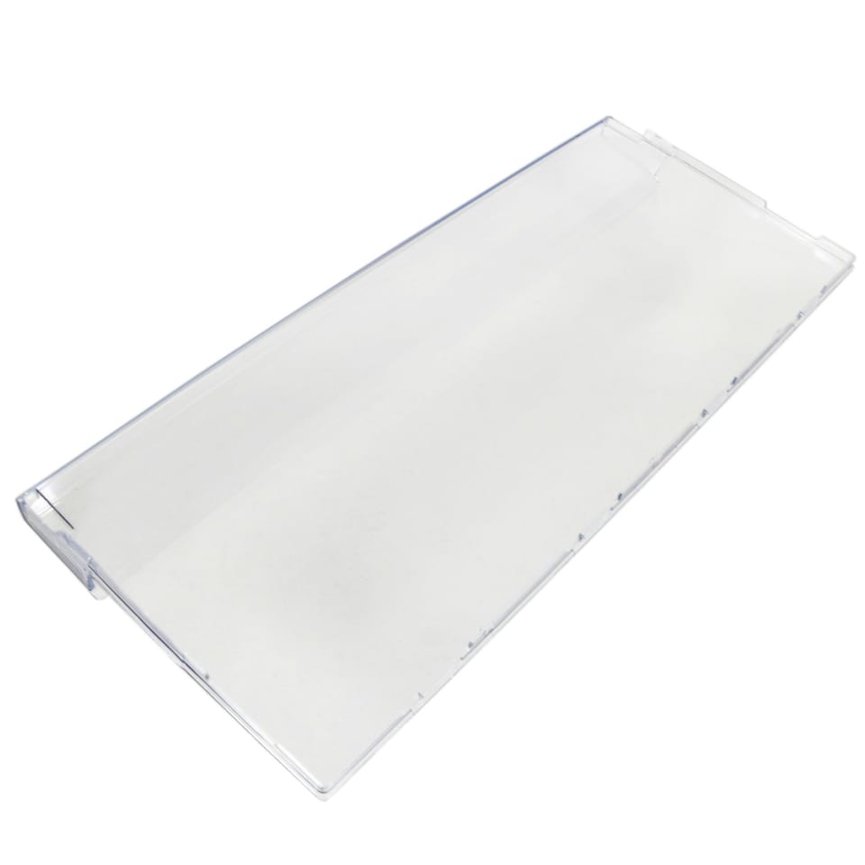image 1 of Beko Freezer Drawer Front Basket Handle Cover 445mm x 190mm Clear