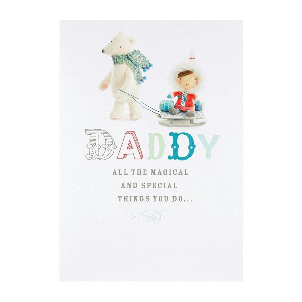 image 1 of Daddy at Christmas, Christmas Greetings Card