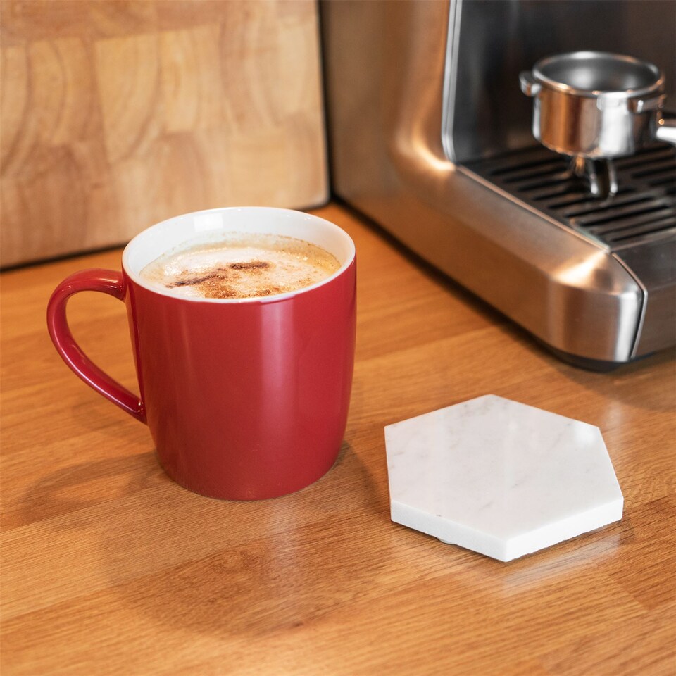 image 1 of Argon Tableware Coloured Coffee Mugs - 350ml - Red - Pack of 6 | Red | Red | 6