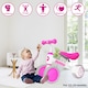image 6 of AyeKu Baby Toddler Balance Bike Flashing Light Wheels, 1-3 Years, Rose Flower | Multi