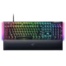 RAZER BLACKWIDOW V4 MACHANICAL GAMING KEYBOARD GREEN SWITCH - US LAYOUT - BLACK